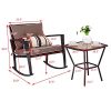 Globe-House-Products-GHP-Rattan-Wicker-Coffee-Table-Rocking-Chair-Furniture-Set-with-Brown-Cushions-0-0