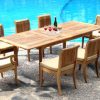 Grade-A-Teak-Wood-8-Seater-9-Pc-Dining-Set-94-Double-Extension-Rectangle-Table-8-Giva-Chairs-6-Armless-2-Arm-Captain-WFDSGVk-0