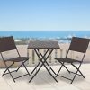 Grand-patio-Parma-Rattan-Patio-Bistro-Set-Weather-Resistant-Outdoor-Furniture-Sets-with-Rust-proof-Steel-Frames-3-Piece-Bistro-Set-of-Foldable-Garden-Table-and-Chairs-Brown-0-0