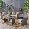 Great-Deal-Furniture-305820-Patio-Chat-Set-Outdoor-Wicker-Seating-for-4-Brown-0-0