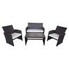 Great-Deal-Furniture-305820-Patio-Chat-Set-Outdoor-Wicker-Seating-for-4-Brown-0