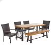 Great-Deal-Furniture-Salla-6-Piece-Outdoor-Acacia-Wood-Dining-Set-with-Wicker-Stacking-Chairs-in-Multibrown-with-Teak-Finish-0