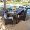 Great-Deal-Furniture-TAFT-Outdoor-7-Piece-Dining-Set-with-Dark-Brown-Finished-Wood-Table-and-Multibrown-Wicker-Dining-Chairs-with-Beige-Water-Resistant-Cushions-0-0