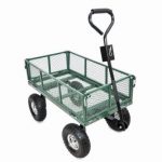 Green-Thumb-70108-4-Wheel-Mesh-Garden-Cart-With-Sidewalls-0