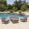 Grenada-Outdoor-Grey-Finished-Acacia-Wood-4-Piece-Chat-Set-with-Dark-Grey-Water-Resistant-Cushions-0