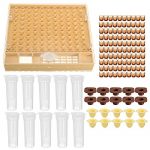 HITSAN-131pcs-Bee-Queen-Rearing-System-Tool-Beekeeping-Case-Set-Cupkit-Box-Cell-Cups-Complete-0