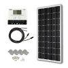 HQST-100-Watt-12-Volt-Monocrystalline-Solar-Panel-Kit-with-30A-Negative-Ground-PWM-LCD-Display-Charge-Controller-0