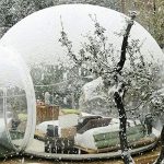 HUKOER-Stylish-Conservatory-Play-Area-for-Children-Greenhouse-or-GazeboOutdoor-Single-Tunnel-Inflatable-Bubble-TentFamily-Camping-Backyard-Transparent-Tent-With-Blower-0
