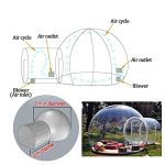 HUKOER-Stylish-Conservatory-Play-Area-for-Children-Greenhouse-or-GazeboOutdoor-Single-Tunnel-Inflatable-Bubble-TentFamily-Camping-Backyard-Transparent-Tent-With-Blower-0-2