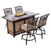 Hanover-Traditions-5-Piece-High-Dining-Bar-Set-with-Fire-Pit-Bar-Table-0