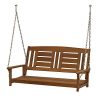 Hardwood-Hanging-Porch-Swing-with-Chain-Great-for-Use-in-Backyard-Garden-or-Patio-Durable-Blends-Easily-with-Your-Outdoor-Furniture-and-Decor-Simple-Design-and-Original-Appearance-Brown-Color-0