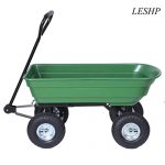 Heavy-Duty-Large-Capacity-Garden-Dump-Cart-Dumper-Utility-Yard-Lawn-Wagon-Carrier-Wheel-Barrow-Pneumatic-Tires-Garden-Tools-0