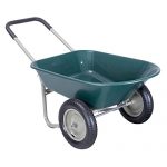 Heavy-Duty-Wheelbarrow-Garden-Yard-Cart-Landscape-Wagon-Black-Gray-2-Tire-0