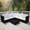 HomeDecor-17-Pieces-Patio-Outdoor-Poly-Rattan-Sofa-Lounge-Couch-Black-0-0