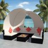 HomeDecor-34-Pieces-Patio-Outdoor-Poly-Rattan-Sofa-Lounge-Couch-with-Canopies-Black-0
