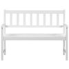 HomeDecor-Outdoor-Patio-Acacia-Wood-Bench-2-Seat-Chair-Patio-Furniture-White-0-0