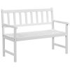 HomeDecor-Outdoor-Patio-Acacia-Wood-Bench-2-Seat-Chair-Patio-Furniture-White-0
