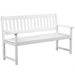 HomeDecor-Outdoor-Patio-Acacia-Wood-Bench-with-Integrated-Table-Patio-Furniture-White-0-0