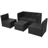 HomeDecor-Outdoor-Patio-Black-Rattan-Wicker-Sectional-Sofa-Couch-Seat-Set-4-Pieces-0-2