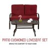 Homevibes-2-Pieces-Outdoor-Loveseat-Patio-Love-Seat-Furniture-Set-Garden-Wrought-Iron-2-Seat-Bench-Backyard-Coffee-Table-Metal-Sofa-and-Table-Set-with-Cushions-Brick-Red-0-0