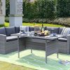 Homewell-Outdoor-Wicker-Dining-Set-with-L-Shaped-Sofa-0