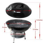 Hub-Special-Mini-Barbecue-Portable-Charcoal-Grill-14in-with-Steel-Barbecue-Toll-Sets-BBQ-Grilling-Backyard-Grill-Party-Camping-Outdoor-Backyard-CookingTwo-colors-at-random-0-1