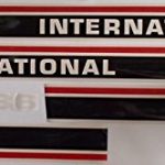 I1586RC-Hood-Decal-Set-wCab-Red-Stripe-Made-For-International-Tractor-1586-0