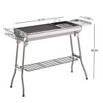 ISUMER-Portable-Folding-Charcoal-BBQ-Grill-Stainless-Steel-Thickened-Barbeque-Grill-for-Home-Garden-Backyard-Tailgate-Party-Camping-Picnic-Cooking-0-0