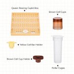 Janolia-Complete-Bee-Queen-Rearing-Cup-Kit-System-Bee-Beekeeping-Catcher-Box-Catcher-Cage-Bee-Keeper-Tools-Apiculture-Box-Set-110-Cell-Cups-Tool-Set-0-0