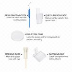Janolia-Complete-Bee-Queen-Rearing-Cup-Kit-System-Bee-Beekeeping-Catcher-Box-Catcher-Cage-Bee-Keeper-Tools-Apiculture-Box-Set-110-Cell-Cups-Tool-Set-0-1
