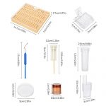 Janolia-Complete-Bee-Queen-Rearing-Cup-Kit-System-Bee-Beekeeping-Catcher-Box-Catcher-Cage-Bee-Keeper-Tools-Apiculture-Box-Set-110-Cell-Cups-Tool-Set-0-2