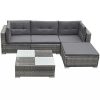 K-Top-Deal-14-Pieces-Patio-Outdoor-Wicker-Rattan-Sofa-Set-with-Cushion-Set-Grey-0-0
