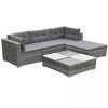 K-Top-Deal-14-Pieces-Patio-Outdoor-Wicker-Rattan-Sofa-Set-with-Cushion-Set-Grey-0-1