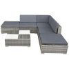 K-Top-Deal-15-Piece-Patio-Outdoor-Wicker-Rattan-Sofa-Set-with-Cushion-Grey-0-1
