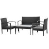 K-Top-Deal-4-Pieces-Patio-Outdoor-Wicker-Rattan-Sofa-Set-and-Stool-with-Cushion-Set-Black-0-1