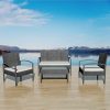 K-Top-Deal-4-Pieces-Patio-Outdoor-Wicker-Rattan-Sofa-Set-and-Stool-with-Cushion-Set-Black-0