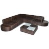 K-Top-Deal-8-Piece-Patio-Outdoor-Wicker-Rattan-Sectional-Sofa-Set-with-Cushion-Brown-0-1