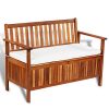 K-Top-Deal-Outdoor-Patio-Acacia-Wood-Storage-Bench-2-Seat-Chair-Patio-Furniture-Brown-0