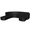 K-Top-Deal-Patio-Outdoor-Wicker-Rattan-Sofa-with-Cushion-Set-Black-0-1