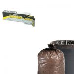 KITEVEEN91STOT3658B15-Value-Kit-Stout-100-Recycled-Plastic-Garbage-Bags-STOT3658B15-and-Energizer-Industrial-Alkaline-Batteries-EVEEN91-0