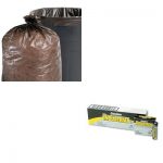 KITEVEEN91STOT5051B15-Value-Kit-Stout-100-Recycled-Plastic-Garbage-Bags-STOT5051B15-and-Energizer-Industrial-Alkaline-Batteries-EVEEN91-0