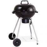 Kettle-Charcoal-Grill-Outdoor-Backyard-BBQ-Cooking-with-Wheels-Black-185-Inch-0-0