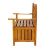 Kinbor-All-Weather-Outdoor-Patio-Storage-Garden-Wooden-Storage-Bench-Deck-Box-0-1