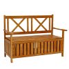 Kinbor-All-Weather-Outdoor-Patio-Storage-Garden-Wooden-Storage-Bench-Deck-Box-0