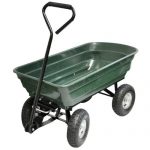 Kingfisher-GCART-4-Wheel-Tipping-Action-Garden-Cart-Green-0