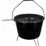 KnGLuv-BBQ-Bucket-Compact-Barbecue-Charcoal-Grill-Outdoor-Patio-Deck-Camping-Grilling-Glamping-0