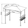 LCH-8-x-5-ft-Grill-Gazebo-Patio-BBQ-Shelter-Outdoor-Barbecue-Double-Tier-Soft-Top-Canopy-Beige-0-1