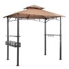 LCH-8-x-5-ft-Grill-Gazebo-Patio-BBQ-Shelter-Outdoor-Barbecue-Double-Tier-Soft-Top-Canopy-Beige-0