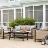 La-Z-Boy-Outdoor-Colton-4-Piece-Resin-Wicker-Patio-Furniture-Conversation-Set-with-Cast-Shale-Sunbrella-Cushion-1-Patio-Loveseat-2-Lounge-Chairs-Coffee-Table-0-1