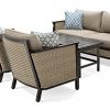La-Z-Boy-Outdoor-Colton-4-Piece-Resin-Wicker-Patio-Furniture-Conversation-Set-with-Cast-Shale-Sunbrella-Cushion-1-Patio-Loveseat-2-Lounge-Chairs-Coffee-Table-0-2